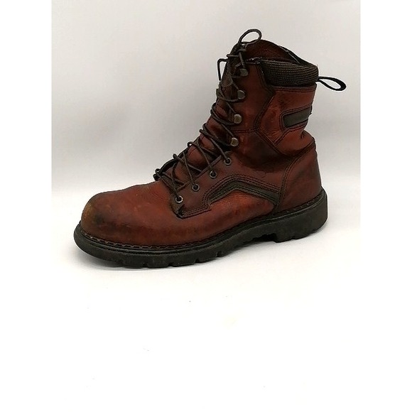 Red‎ Wing Shoes Boots Mens Dyna Force Brown 9.5 Steel Toe Shoe Leather Work 938 - Picture 1 of 11
